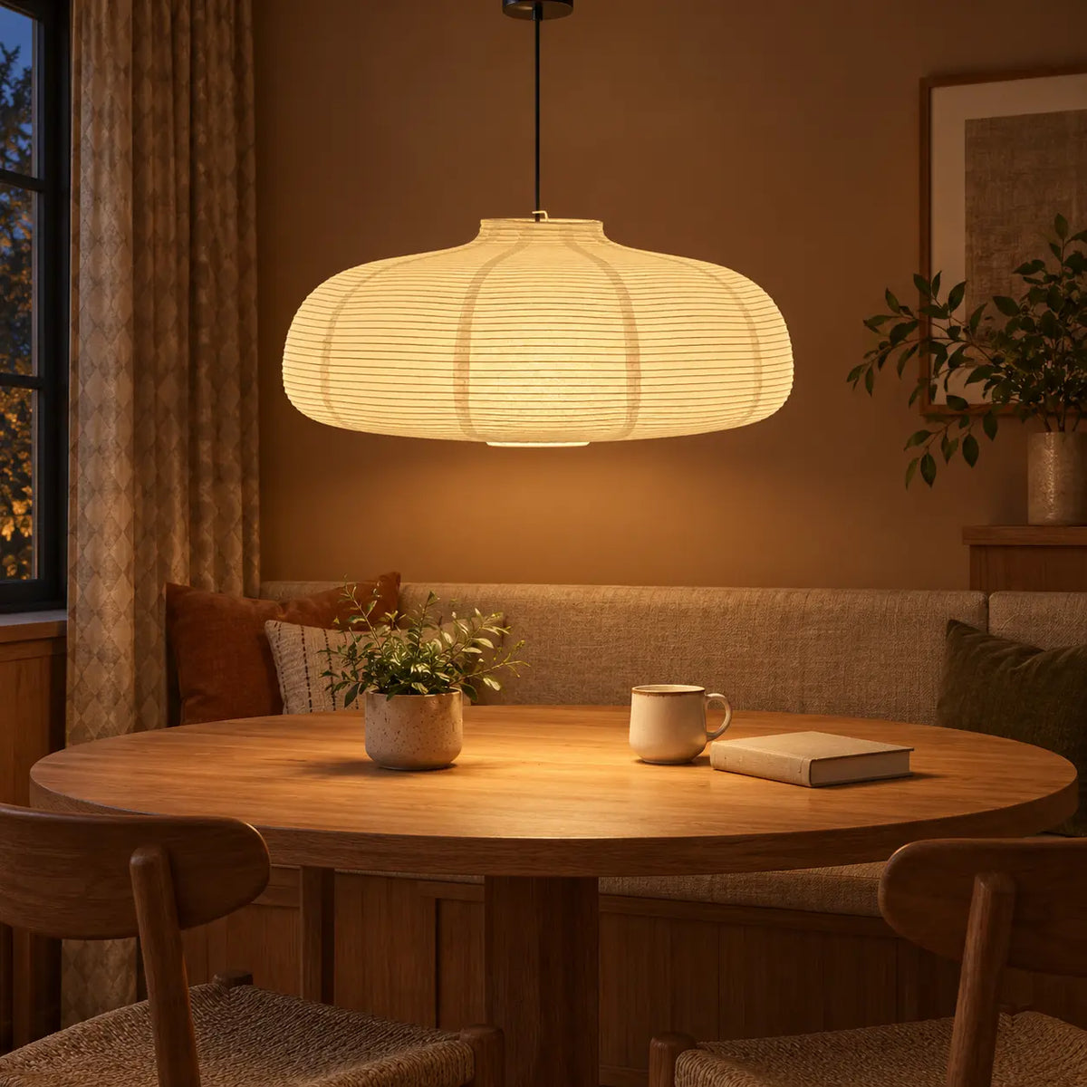 Pumpkin Paper Pendant Lampshade