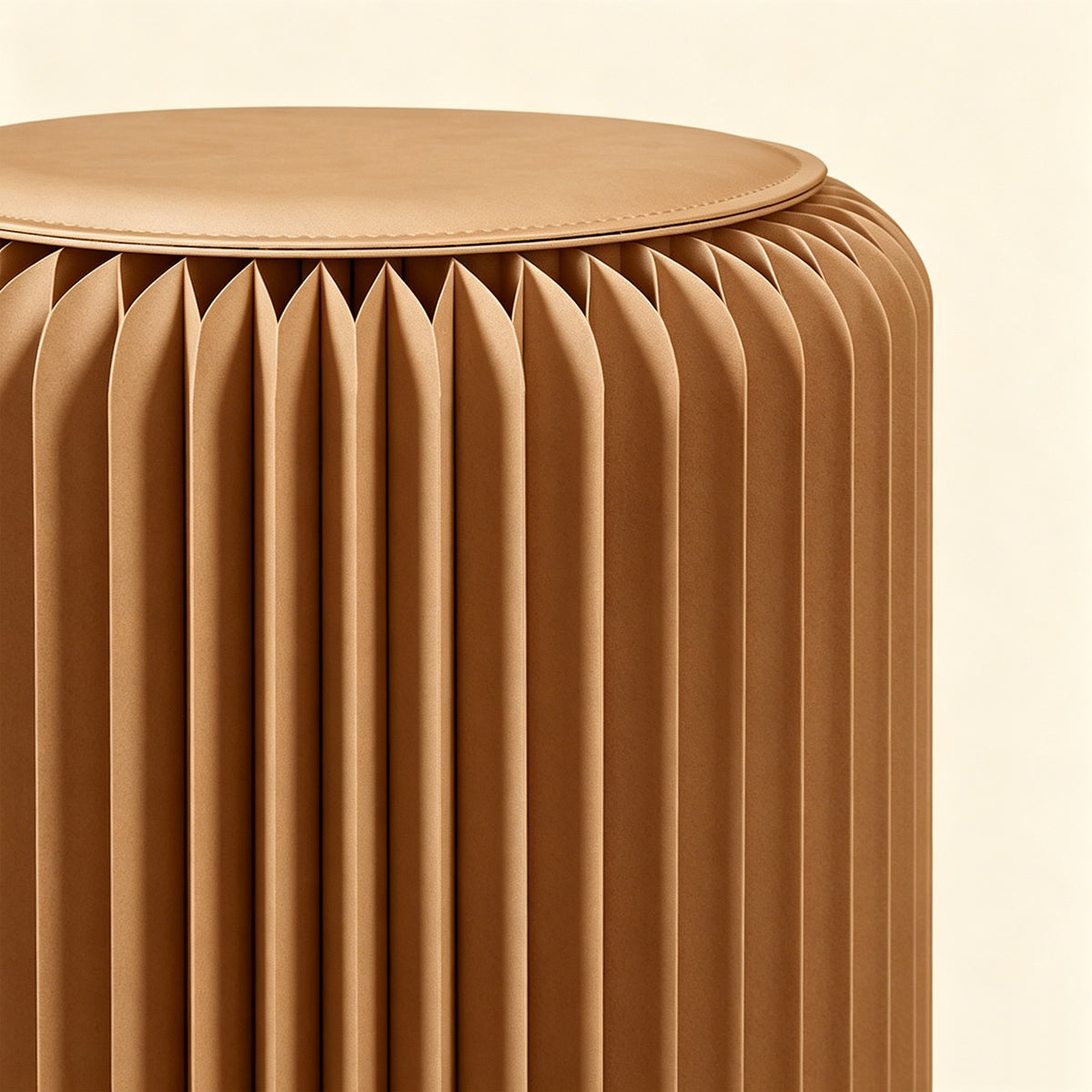 Honeycomb paper stools in a modern living room