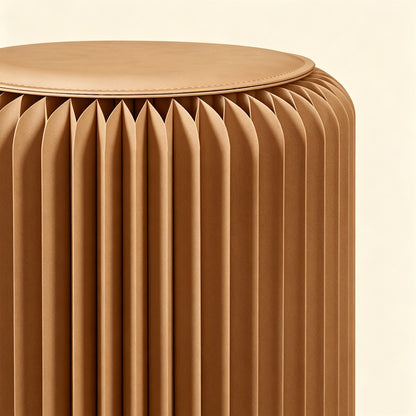Honeycomb paper stools in a modern living room