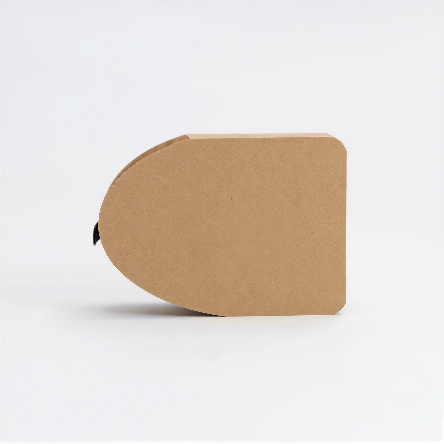 Folded flat paper footstool for compact storage and shipping