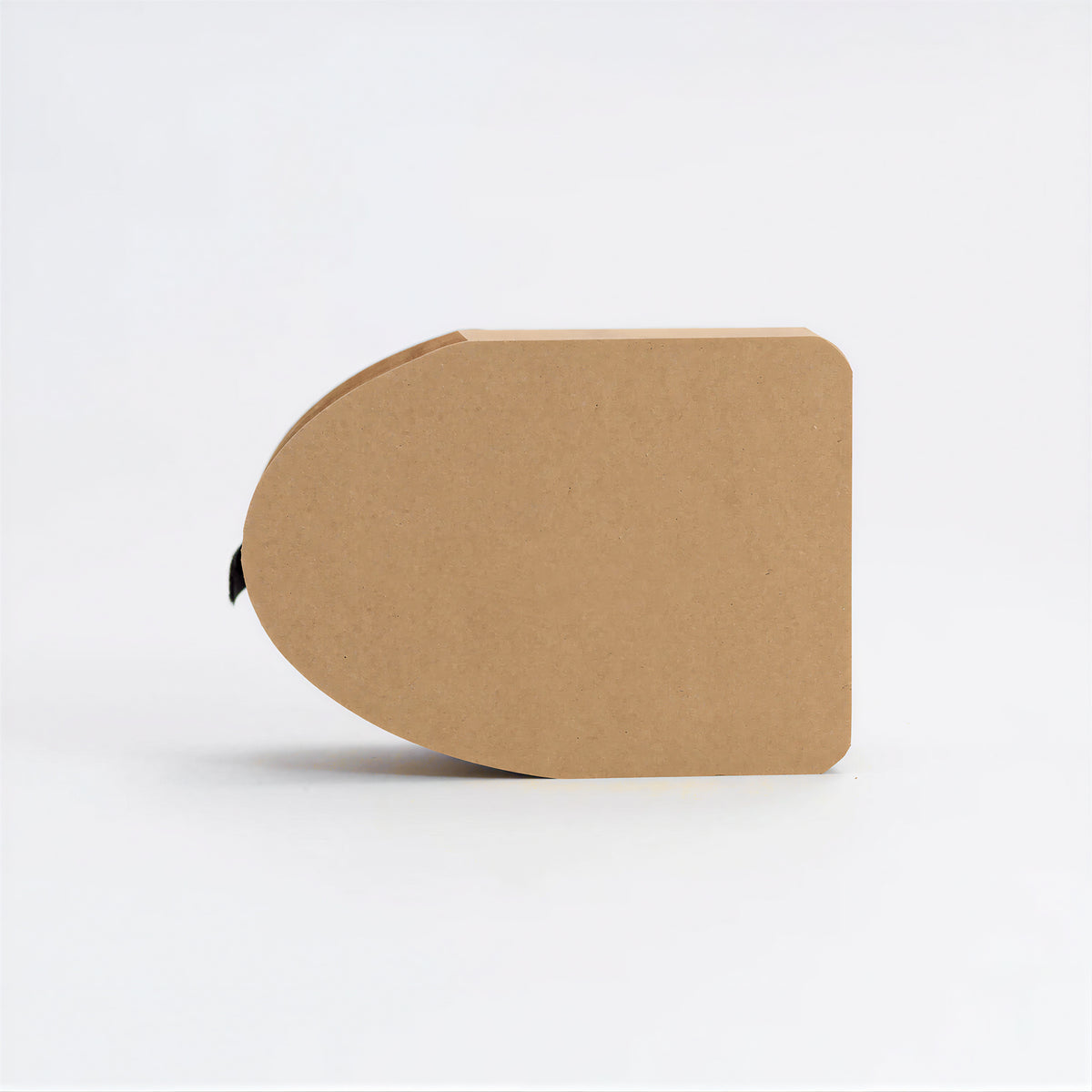 Folded flat paper footstool for compact storage and shipping