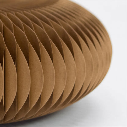Close-up of expandable honeycomb paper footstool structure