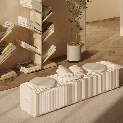 Honeycomb Paper Bench showing its structure and design details