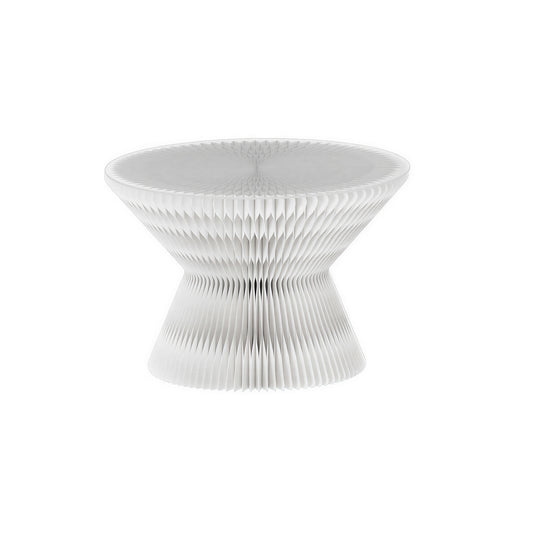 Honeycomb Paper Side Table on a white background, shown from the front