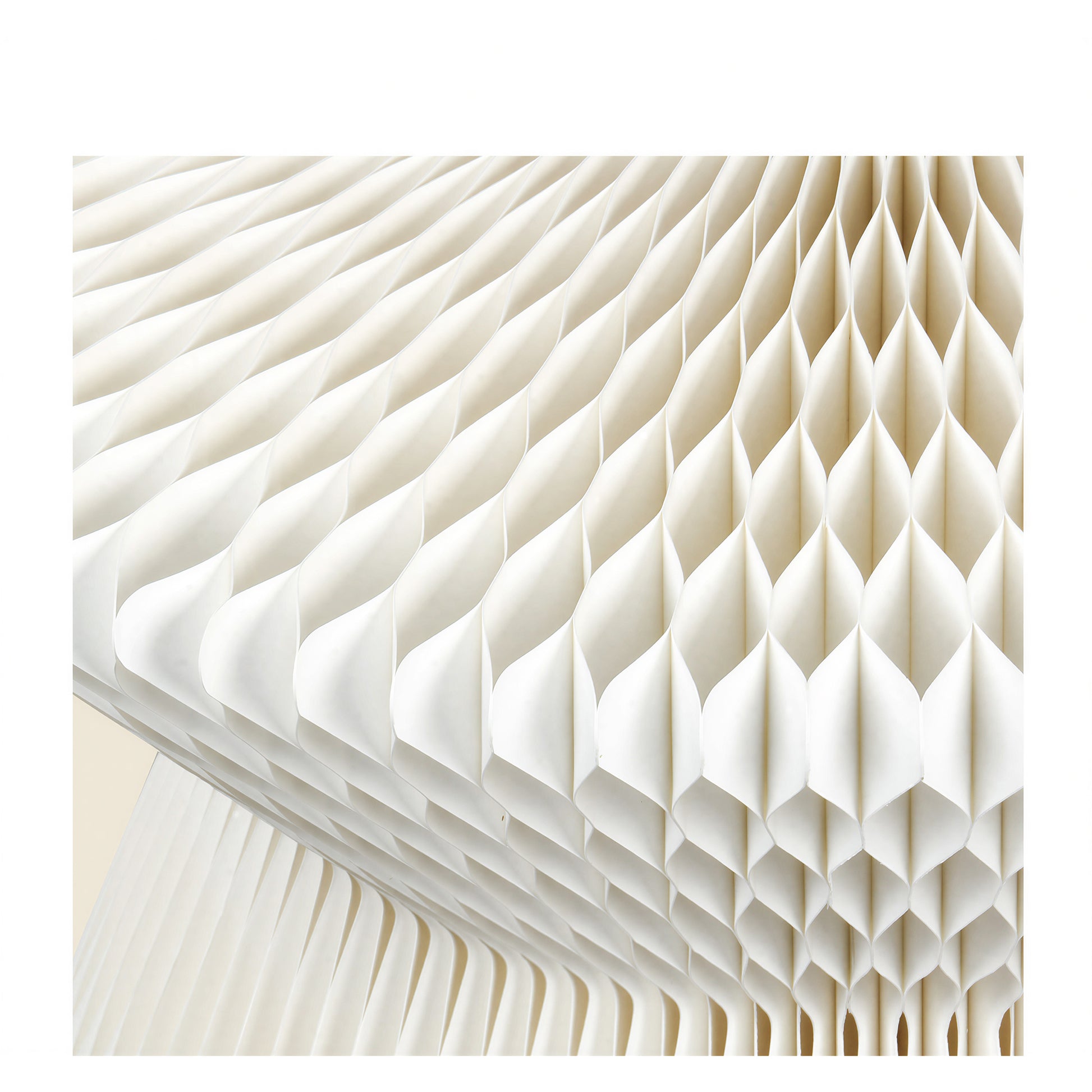 Honeycomb Paper Side Table showing its structure and design details