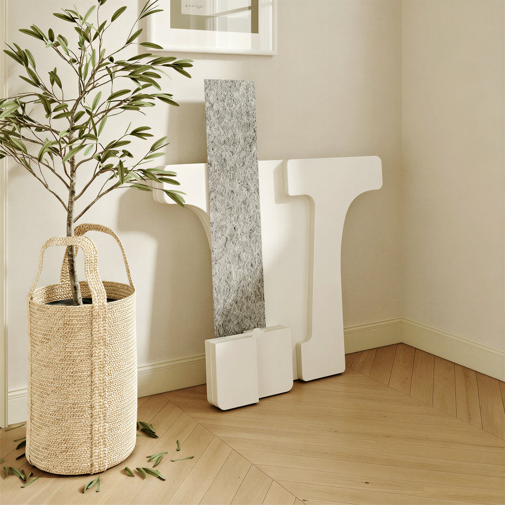 Artwork prototype and pack-out coordination – paper display components ready for installation