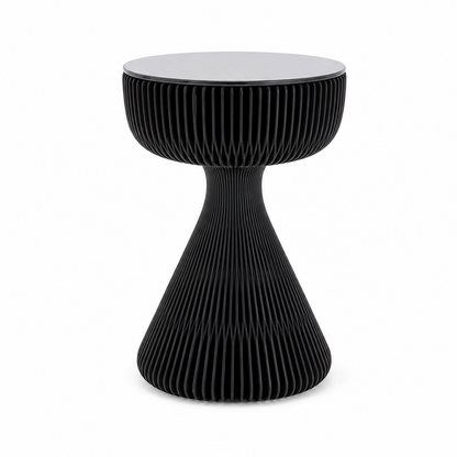 Honeycomb Paper Side Table on a white background, shown from the front