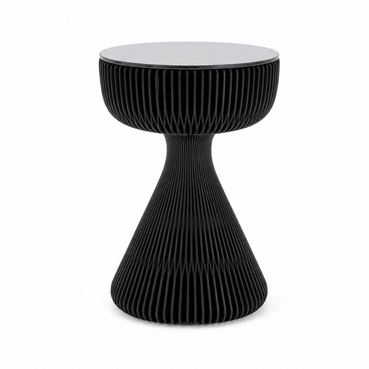 Honeycomb Paper Side Table on a white background, shown from the front