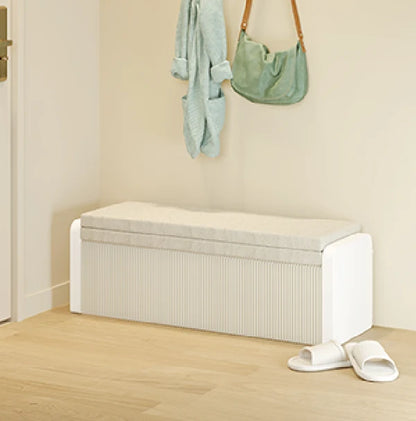 Folded Foldable Paper Bed for compact storage and shipping, ready for easy handling