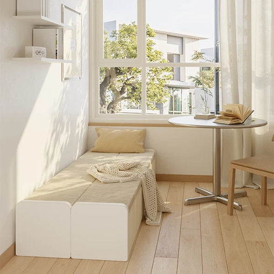 Foldable Paper Bed on a white background, shown from the front
