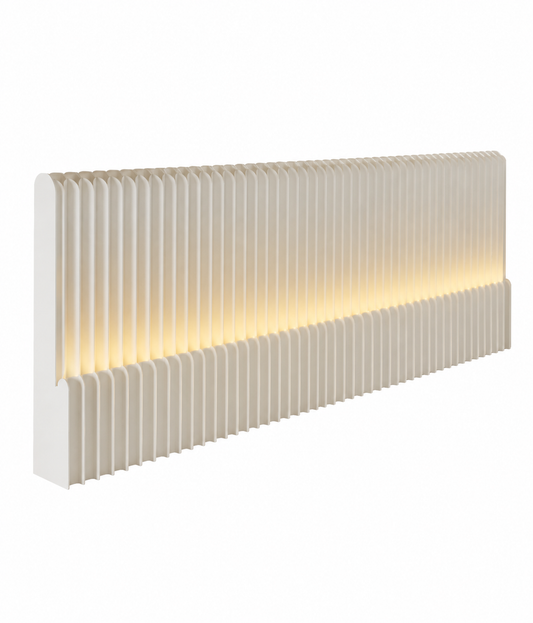 Modular Accordion Paper Room Divider on a white background, shown from the front