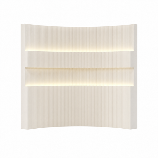 Modular Paper Exhibition Display Wall on a white background, shown from the front