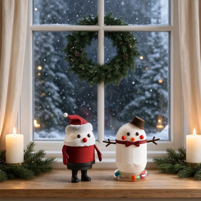 Wholesale Foldable Paper Christmas Santa and Snowman Decorations