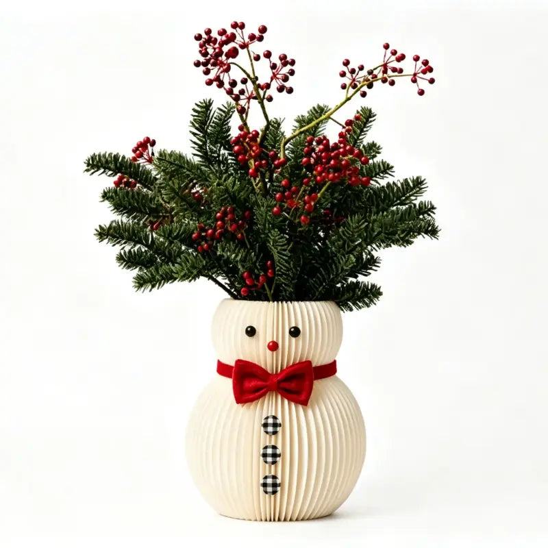 Honeycomb Paper Snowman Christmas Tabletop Decoration