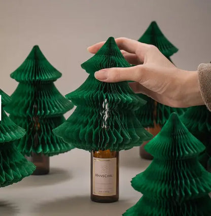 Honeycomb Paper Christmas Tree Aroma Diffuser Ornament