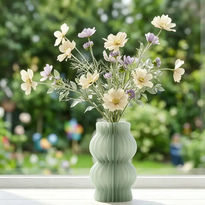 Portable Honeycomb Paper Vase, Foldable Minimalist Home Decor