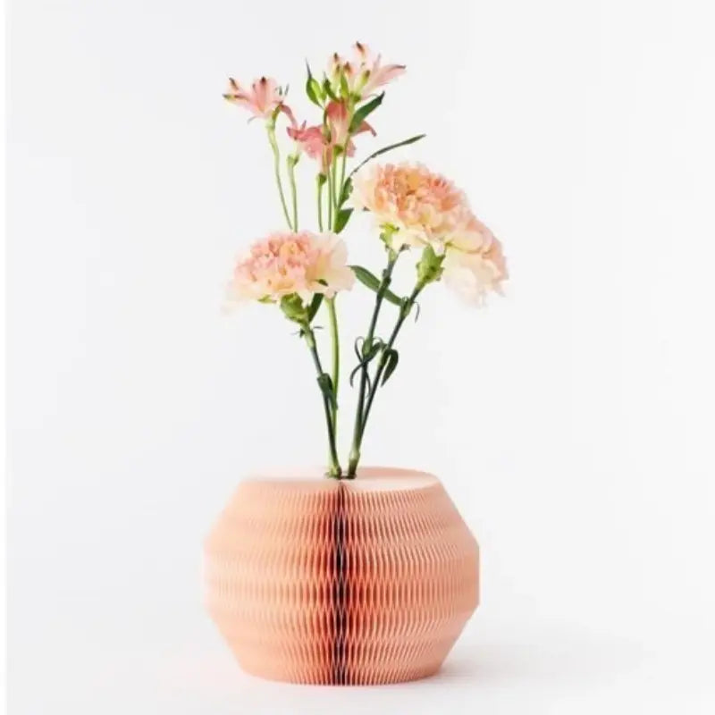 Reusable Honeycomb Paper Vase for Artificial Flowers