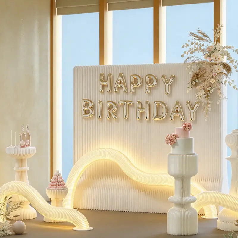 Arch-Shaped Foldable Paper Honeycomb Lampshade