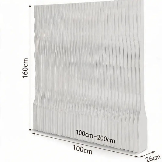 Freestanding Foldable Paper Partition Room Divider on a white background