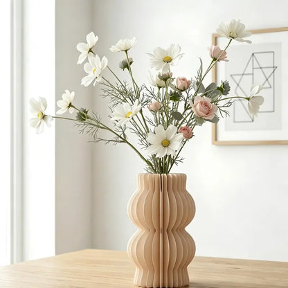 Portable Honeycomb Paper Vase, Foldable Minimalist Home Decor