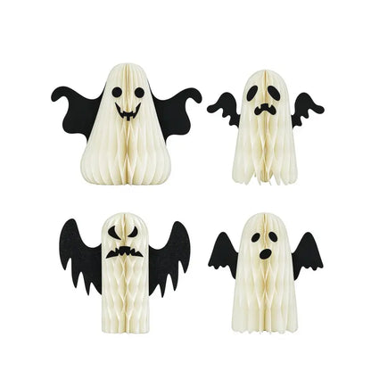 3D Honeycomb Paper Ghost Decorations