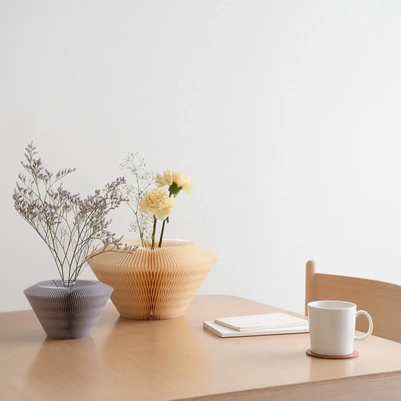 Reusable Honeycomb Paper Vase for Artificial Flowers