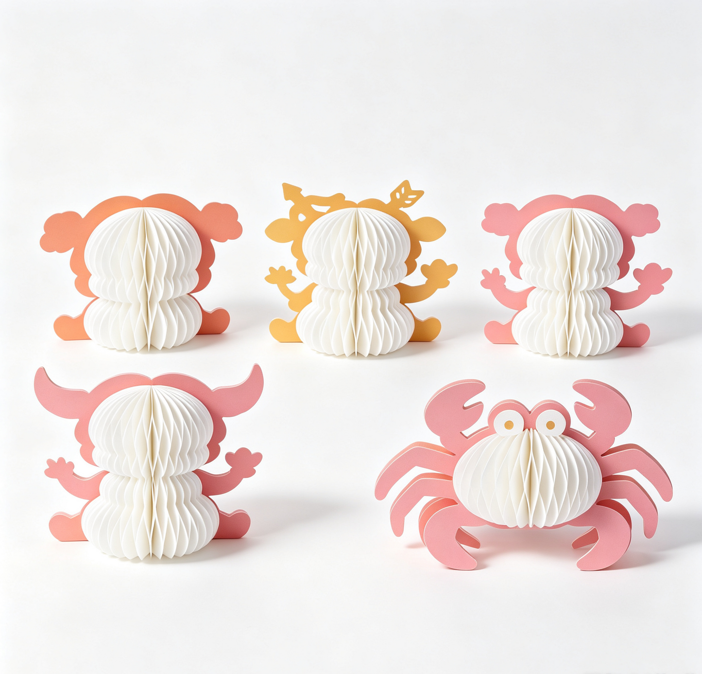 Zodiac Sign Honeycomb Paper Tabletop Decorations showing its structure