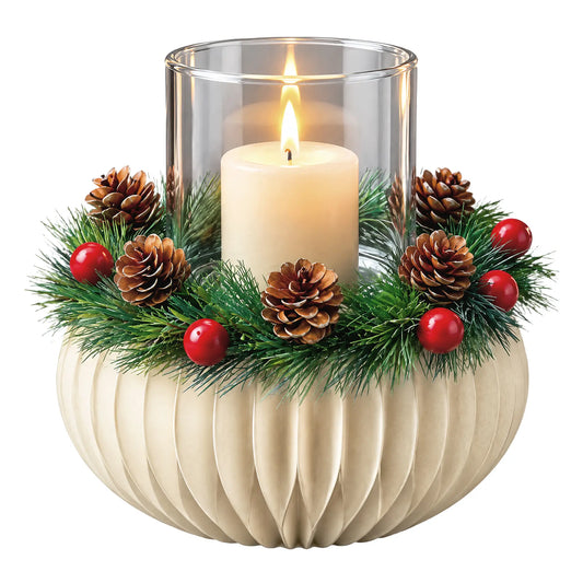 Wholesale Christmas Honeycomb Paper Candle Holder