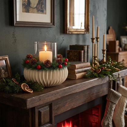 Wholesale Christmas Honeycomb Paper Candle Holder