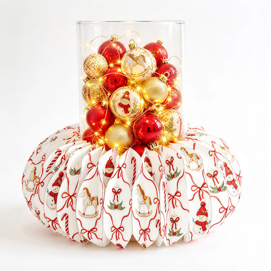 Wholesale Printed Honeycomb Paper Base with Glass Cylinder