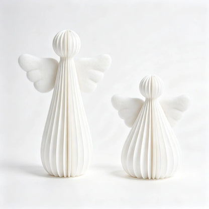 Wholesale White Honeycomb Paper Angel Christmas Decoration
