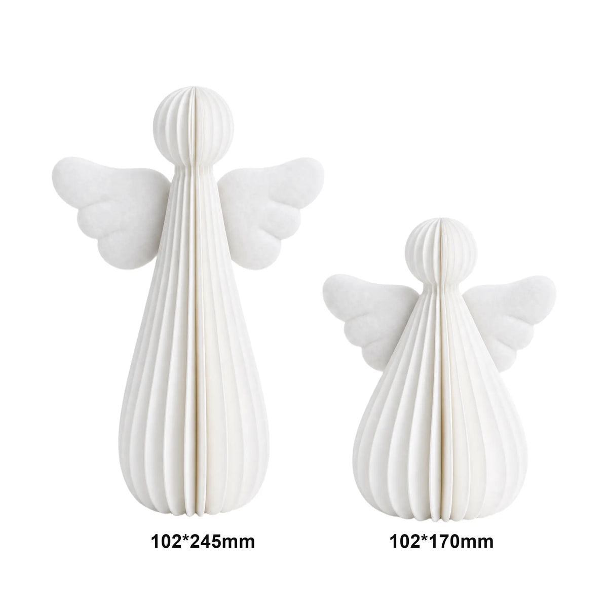 Wholesale White Honeycomb Paper Angel Christmas Decoration