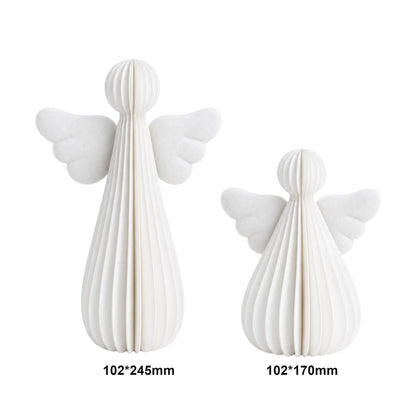 Wholesale White Honeycomb Paper Angel Christmas Decoration