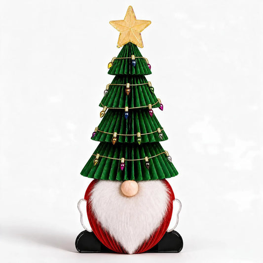 Wholesale Honeycomb Paper Christmas Gnome Table Decorations