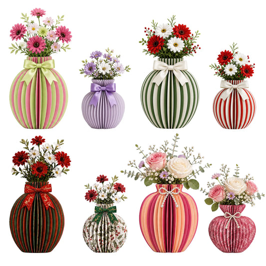 Wholesale Decorative Honeycomb Paper Vase for Christmas Displays