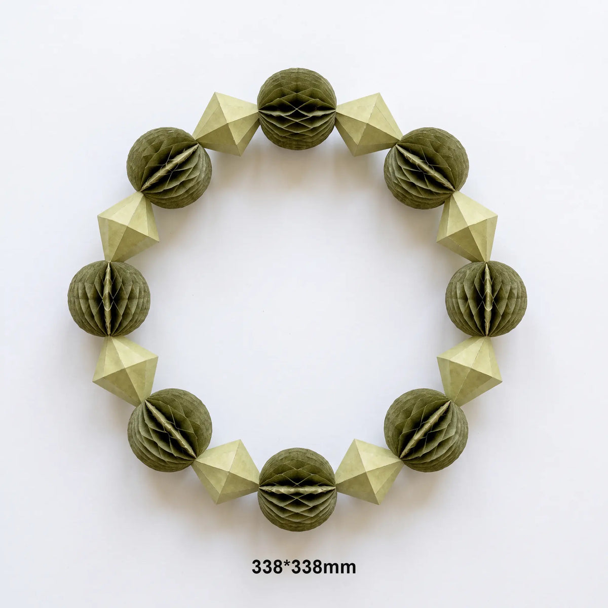 Wholesale Honeycomb Paper Ball Christmas Wreath