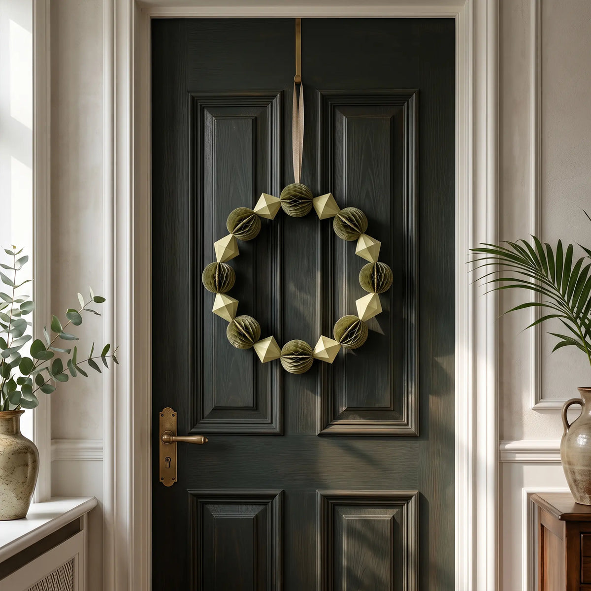 Wholesale Honeycomb Paper Ball Christmas Wreath