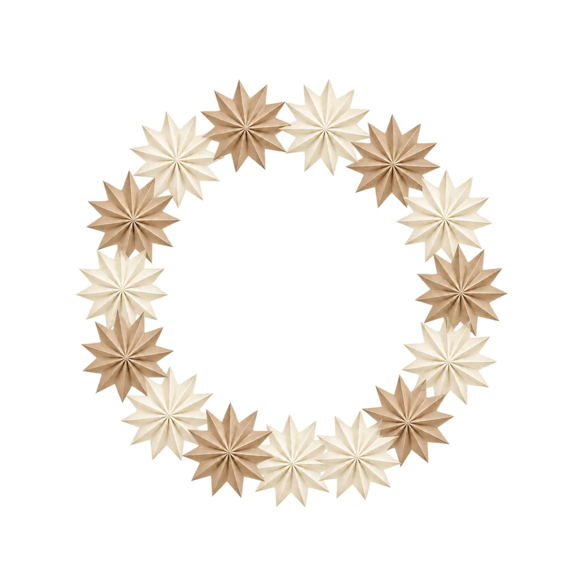 Wholesale Paper Star Christmas Wreath Decoration