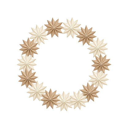 Wholesale Paper Star Christmas Wreath Decoration