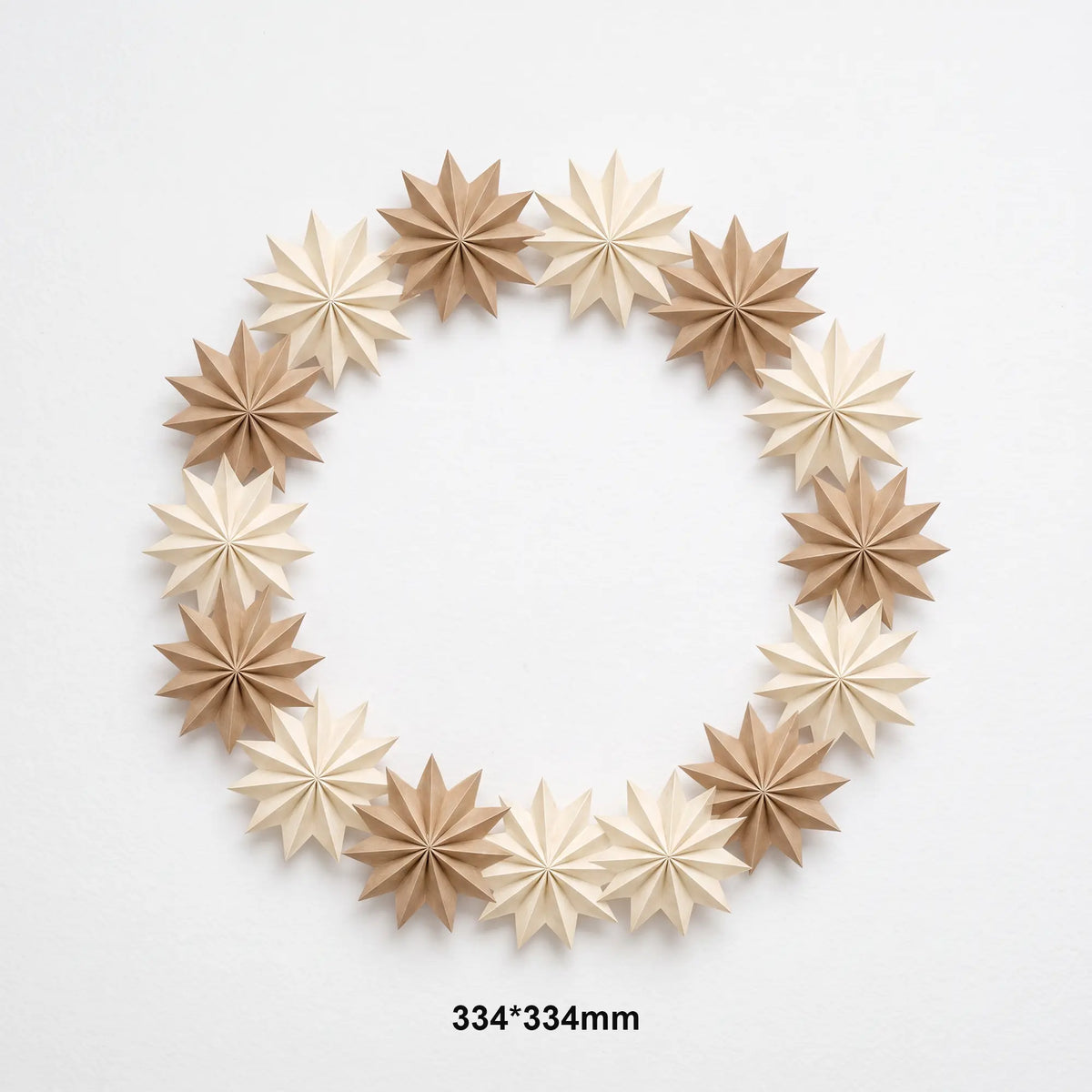 Wholesale Paper Star Christmas Wreath Decoration