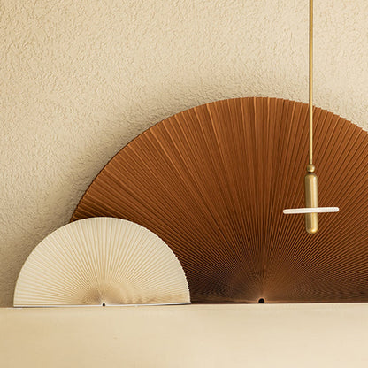 Foldable Pleated Paper Fan Decor showing its structure and design details