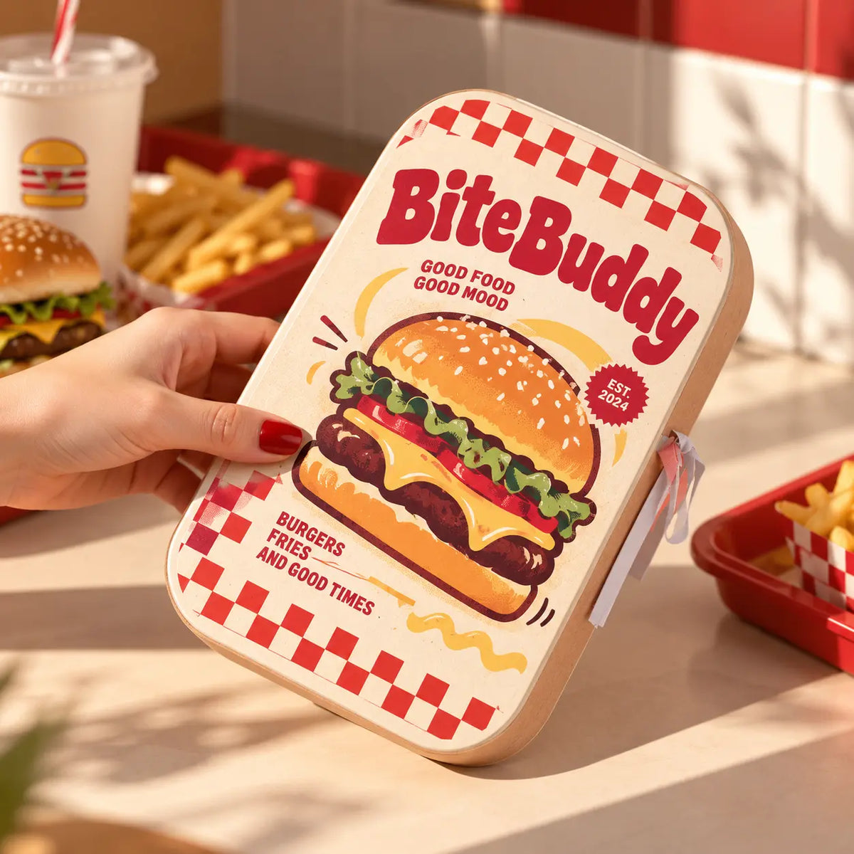 Custom paper object for a food and beverage brand