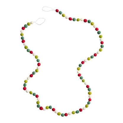 Wholesale Multicolor Felt Ball Christmas Garland