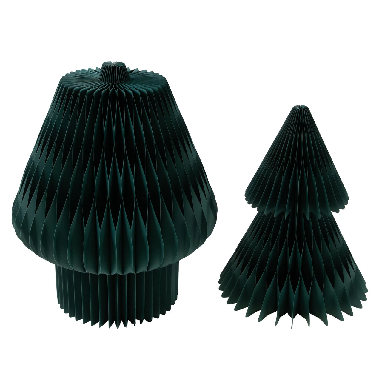 Large Foldable Honeycomb Paper Christmas Tree showing its structure