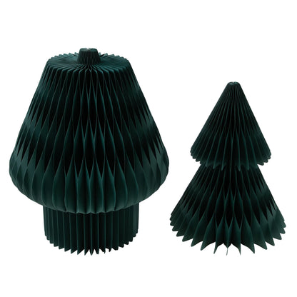 Large Foldable Honeycomb Paper Christmas Tree showing its structure