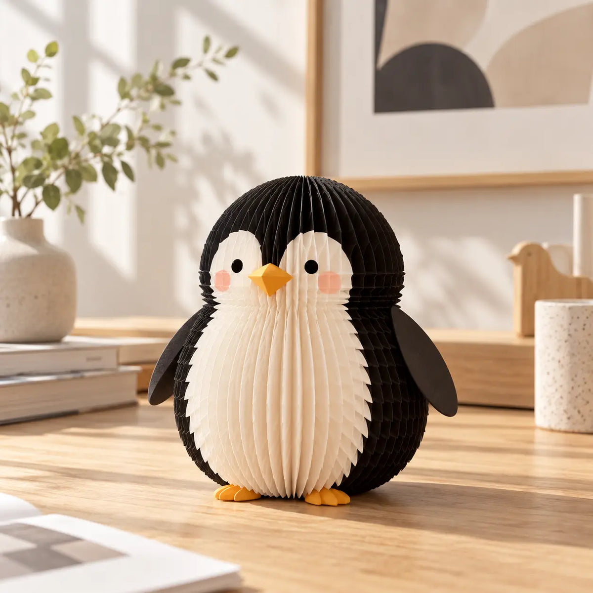 Foldable paper collectible for a brand IP character
