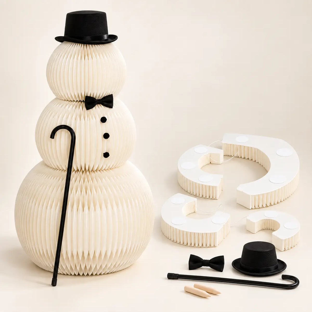 Wholesale Honeycomb Paper Snowman Set
