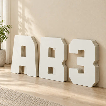 3D Letter Modular Paper Display Stand