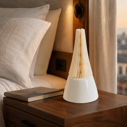 Folded Honeycomb Paper Aroma Diffuser for compact storage and shipping