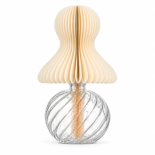 Sculptural Honeycomb Paper Aroma Diffuser on a white background